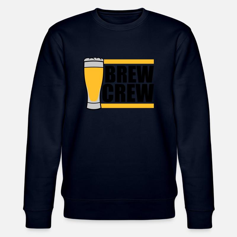 Bierglas Brew Crew Spruch - Stanley/Stella Unisex Bio-Sweatshirt CHANGER  - Navy