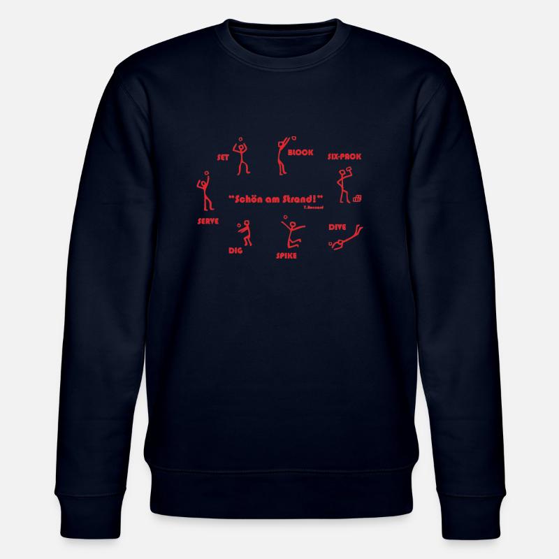 graalibu_logo_2004_red - Stanley/Stella Unisex Bio-Sweatshirt CHANGER  - Navy