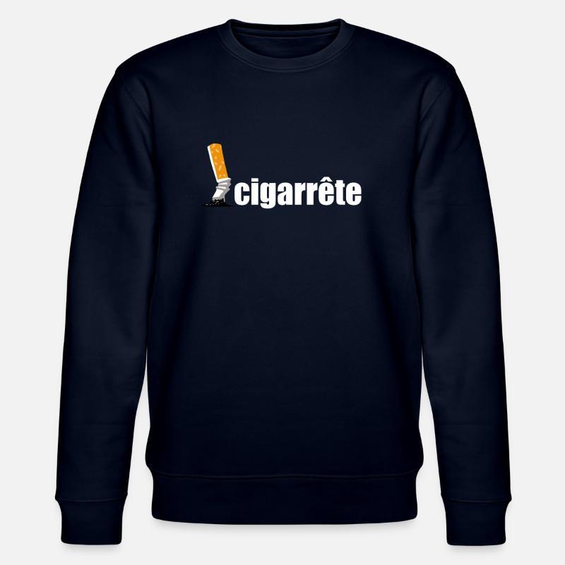 zerquetschte Zigarette - Stanley/Stella Unisex Bio-Sweatshirt CHANGER  - Navy