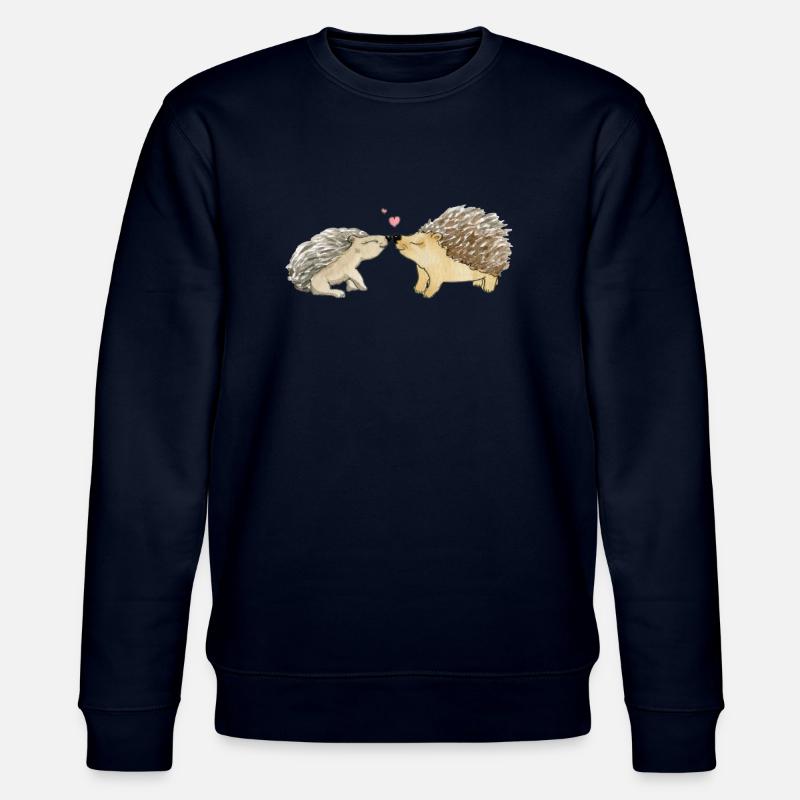 Verliebtes Igelpaar - Stanley/Stella Unisex Bio-Sweatshirt CHANGER  - Navy