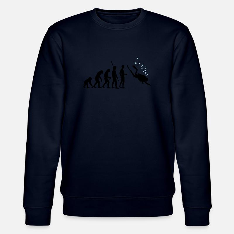 evolution_taucher_c_2c - Stanley/Stella Unisex Bio-Sweatshirt CHANGER  - Navy