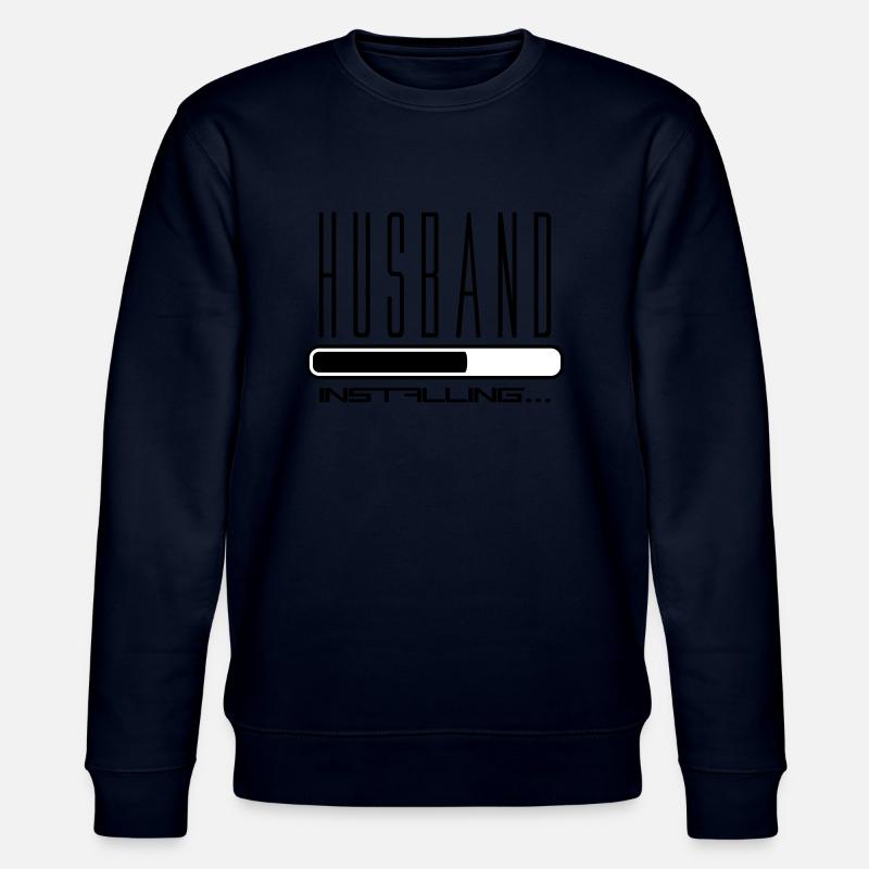 husband husband installing loading bar - Stanley/Stella CHANGER Unisex Organic Sweatshirt - navy