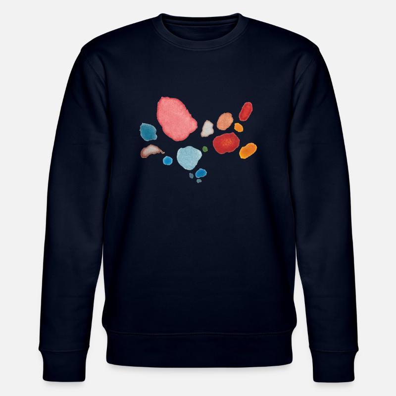 Dots Pattern - Stanley/Stella CHANGER Unisex Organic Sweatshirt - navy