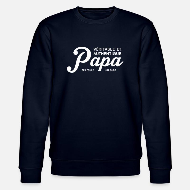 Papa au top - Sweat bio CHANGER Stanley/Stella Unisexe - marine