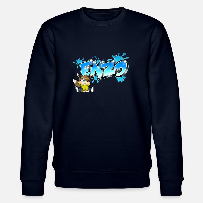 Enzo-Graffiti-Name - Stanley/Stella Unisex Bio-Sweatshirt CHANGER  - Navy