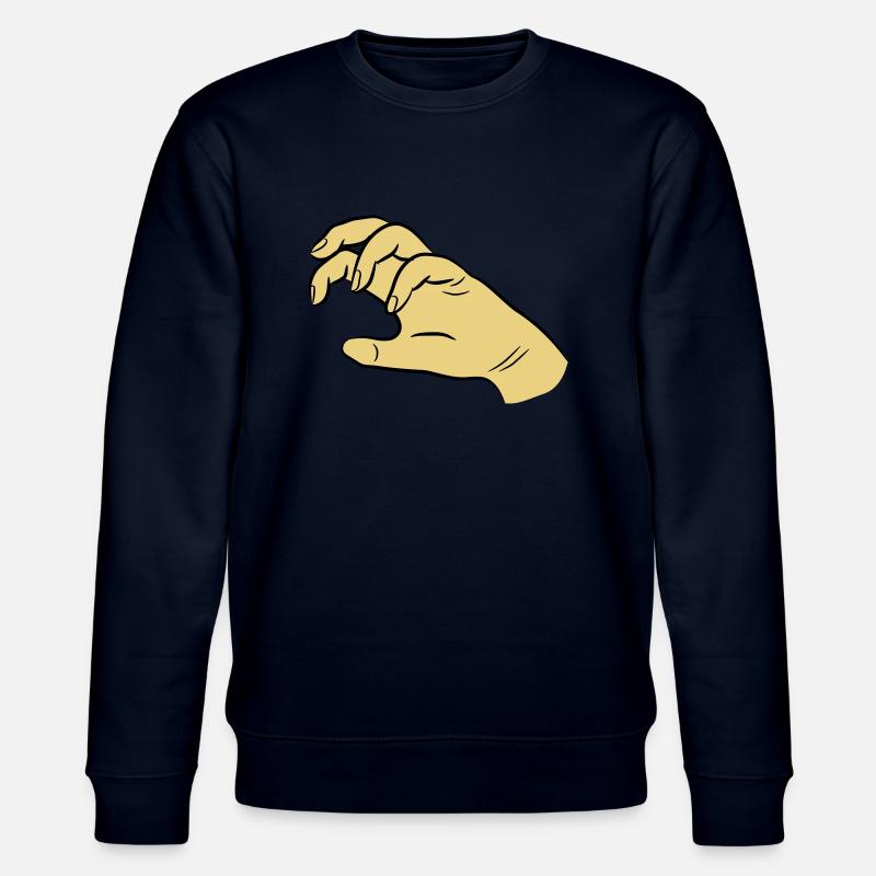 hand claw - Stanley/Stella CHANGER Unisex Organic Sweatshirt - navy