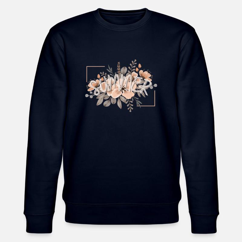 Fleurs d’été - Sweat bio CHANGER Stanley/Stella Unisexe - marine
