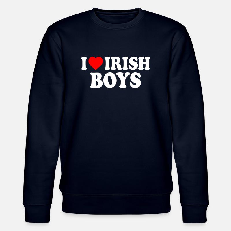 I love irish boys - Sweat bio CHANGER Stanley/Stella Unisexe - marine