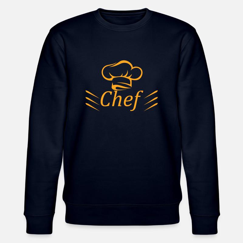Cooking Cook Bake Food Kitchen - Stanley/Stella CHANGER Unisex Organic Sweatshirt - navy