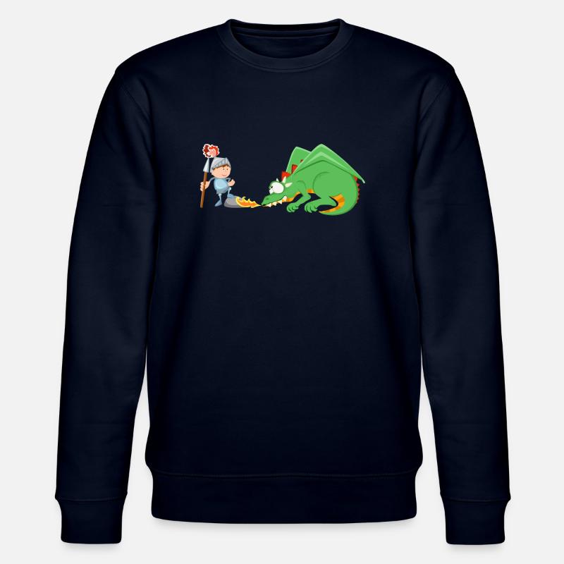 Ritter und Drache - Stanley/Stella Unisex Bio-Sweatshirt CHANGER  - Navy