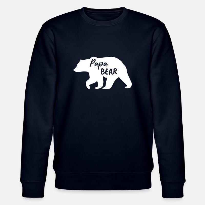 Dad bear - Stanley/Stella CHANGER Unisex Organic Sweatshirt - navy