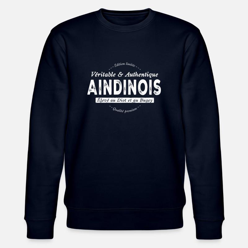 Aindinois de l'Ain - Sweat bio CHANGER Stanley/Stella Unisexe - marine