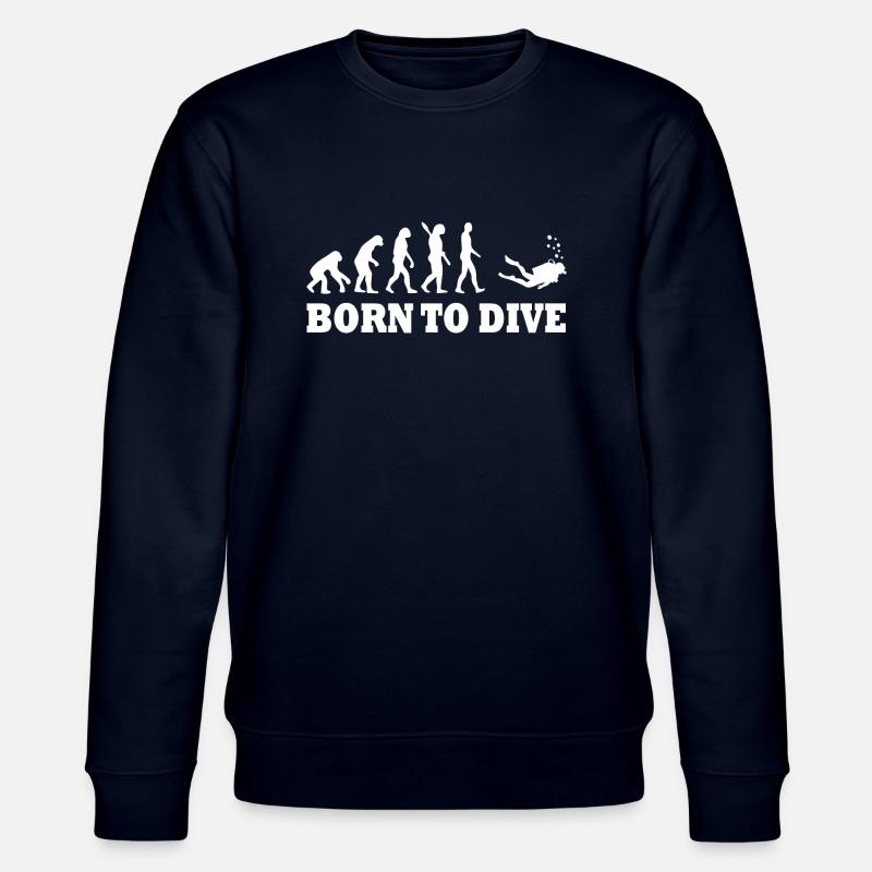 Diving Dive Dive - Stanley/Stella CHANGER Unisex Organic Sweatshirt - navy
