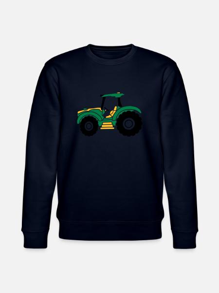 Farmer tractor driving - Stanley/Stella CHANGER Unisex Organic Sweatshirt - navy