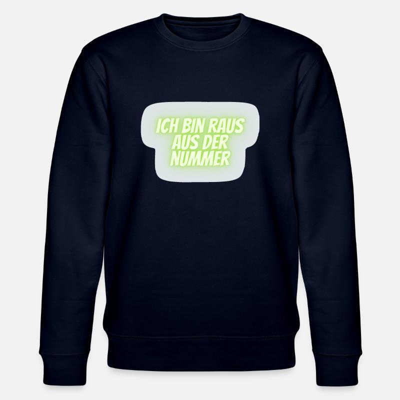 ich bin raus aus der Nummer - Stanley/Stella Unisex Bio-Sweatshirt CHANGER  - Navy