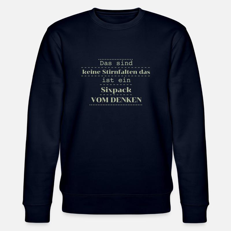witziger spruch sixpack - Stanley/Stella Unisex Bio-Sweatshirt CHANGER  - Navy