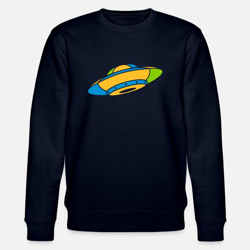 Buntes UFO Mystery Aliens - Stanley/Stella Unisex Bio-Sweatshirt CHANGER  - Navy