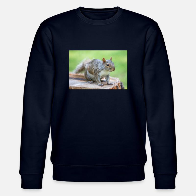 Grauhörnchen Sciurus carolinensis - Stanley/Stella Unisex Bio-Sweatshirt CHANGER  - Navy