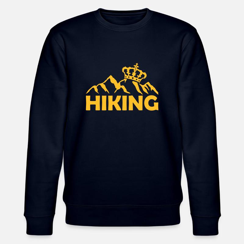 Logo Hiking Krone Berge - Stanley/Stella Unisex Bio-Sweatshirt CHANGER  - Navy