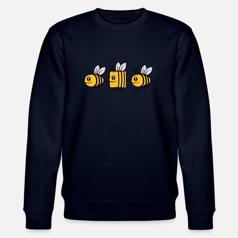 bee different comic bee - Stanley/Stella CHANGER Unisex Organic Sweatshirt - navy