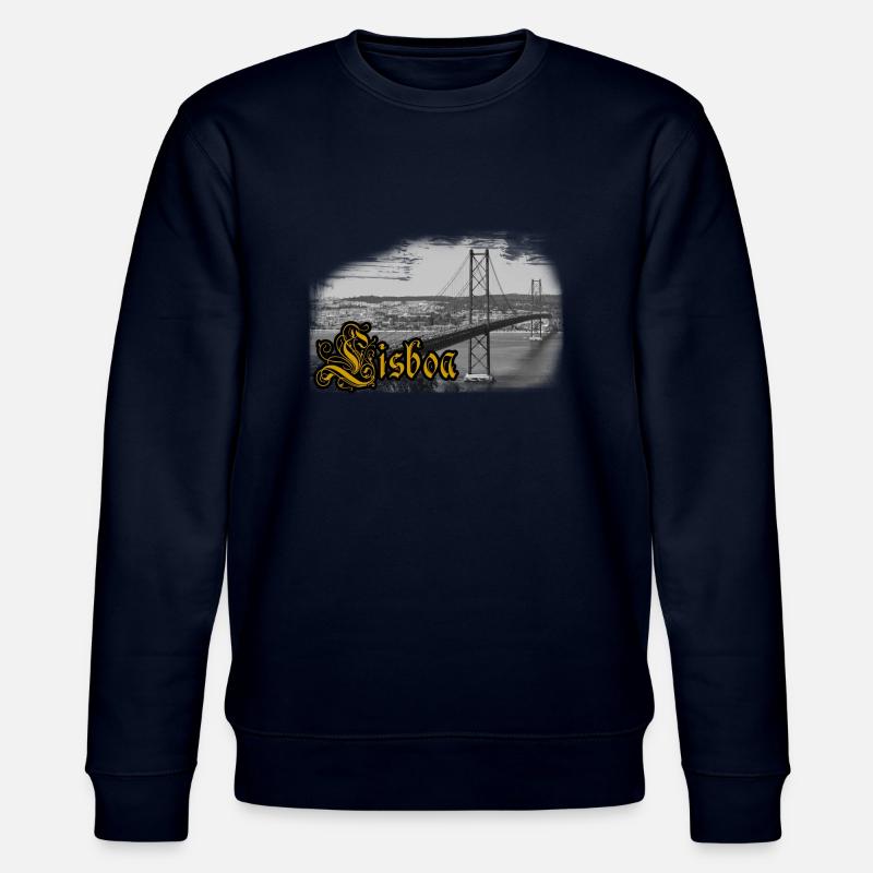 Lisbon bridge - Sweat bio CHANGER Stanley/Stella Unisexe - marine