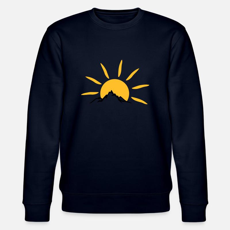 Landschaft - Berge Sonne - Stanley/Stella Unisex Bio-Sweatshirt CHANGER  - Navy