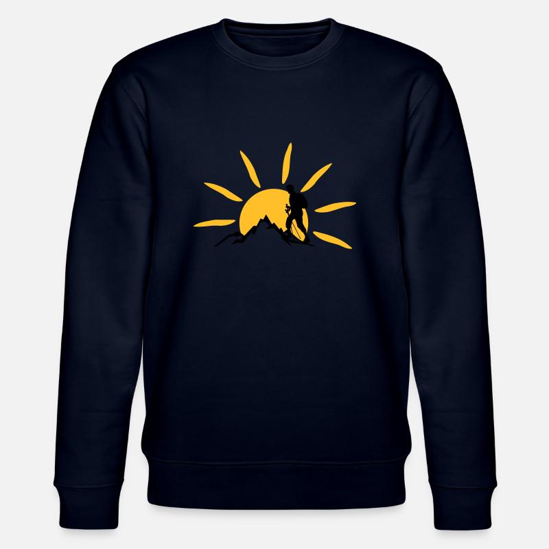 Freizeit - Berge Wanderer - Stanley/Stella Unisex Bio-Sweatshirt CHANGER  - Navy