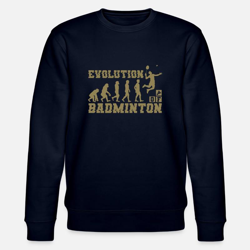 Badminton Evolution Silhouette - Stanley/Stella CHANGER Unisex Organic Sweatshirt - navy