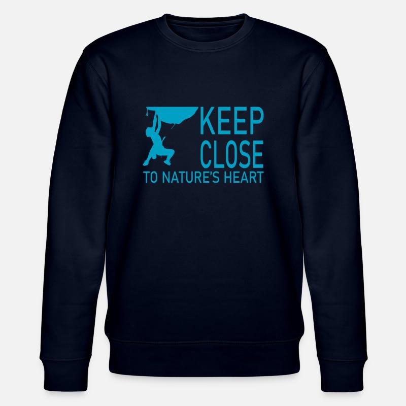 Bouldern Klettern Climbing - Stanley/Stella Unisex Bio-Sweatshirt CHANGER  - Navy