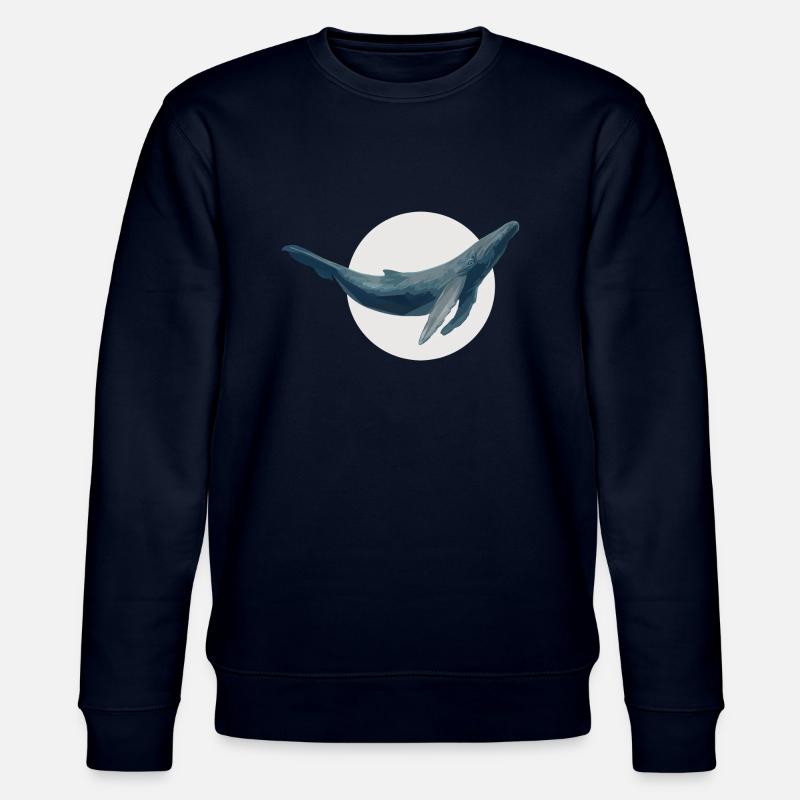 Blauer Wal - Stanley/Stella Unisex Bio-Sweatshirt CHANGER  - Navy