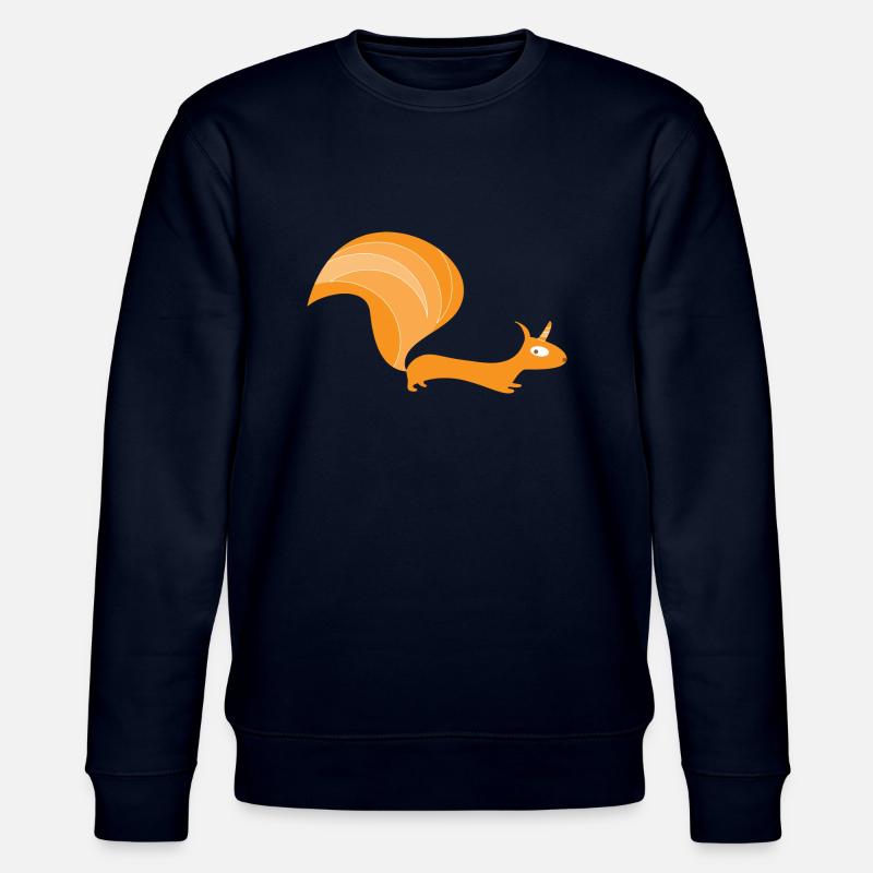 Eichhörnchen mit Einhorn (b) - Stanley/Stella Unisex Bio-Sweatshirt CHANGER  - Navy