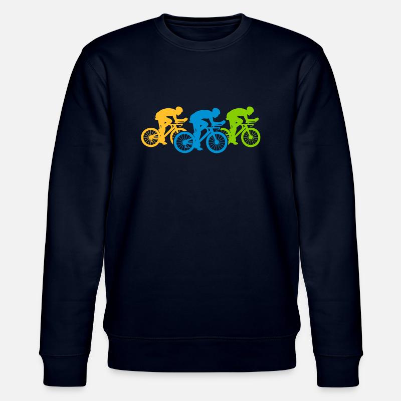 Triathlon par équipe à vélo - Sweat bio CHANGER Stanley/Stella Unisexe - marine