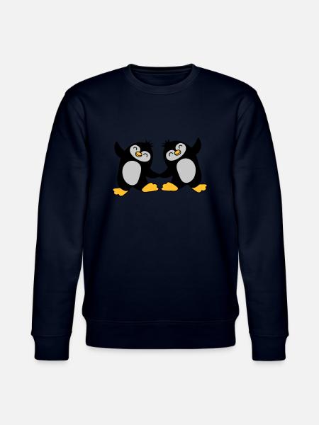 2 pingouins mignons dansant - Sweat bio CHANGER Stanley/Stella Unisexe - marine