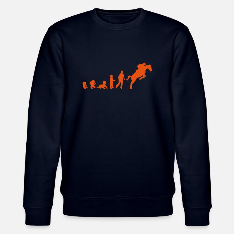 Evolution cheval9 obstacle riding his - Stanley/Stella CHANGER Unisex Organic Sweatshirt - navy