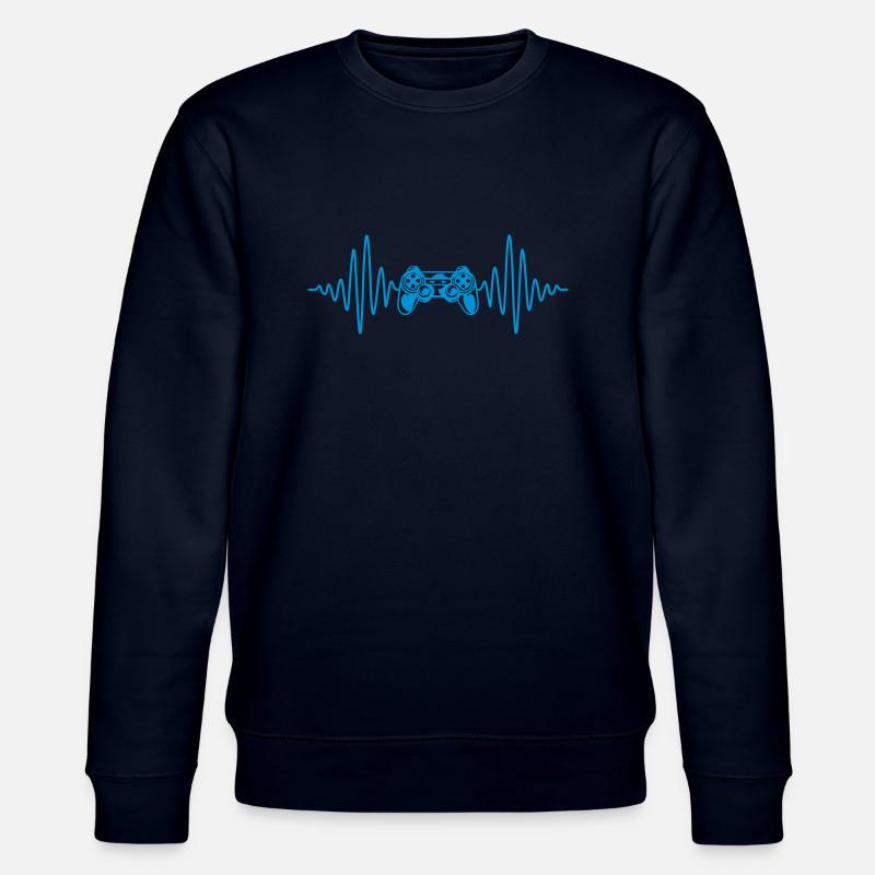 Frequency Console Retro Controller - Stanley/Stella CHANGER Unisex Organic Sweatshirt - navy