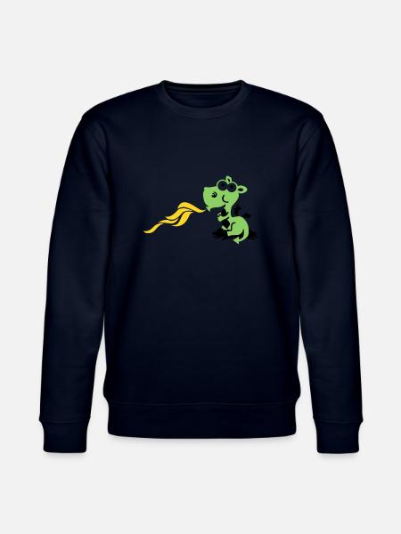 dragon spits fire - Stanley/Stella Unisex Bio-Sweatshirt CHANGER  - Navy