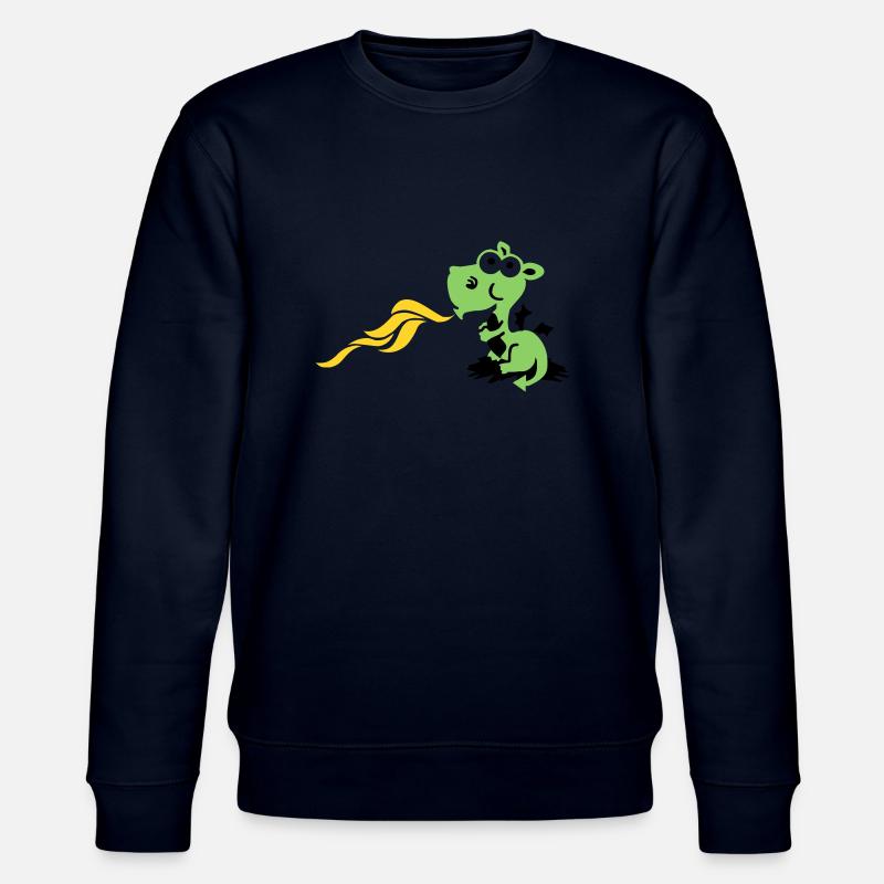 dragon spits fire - Sweat bio CHANGER Stanley/Stella Unisexe - marine
