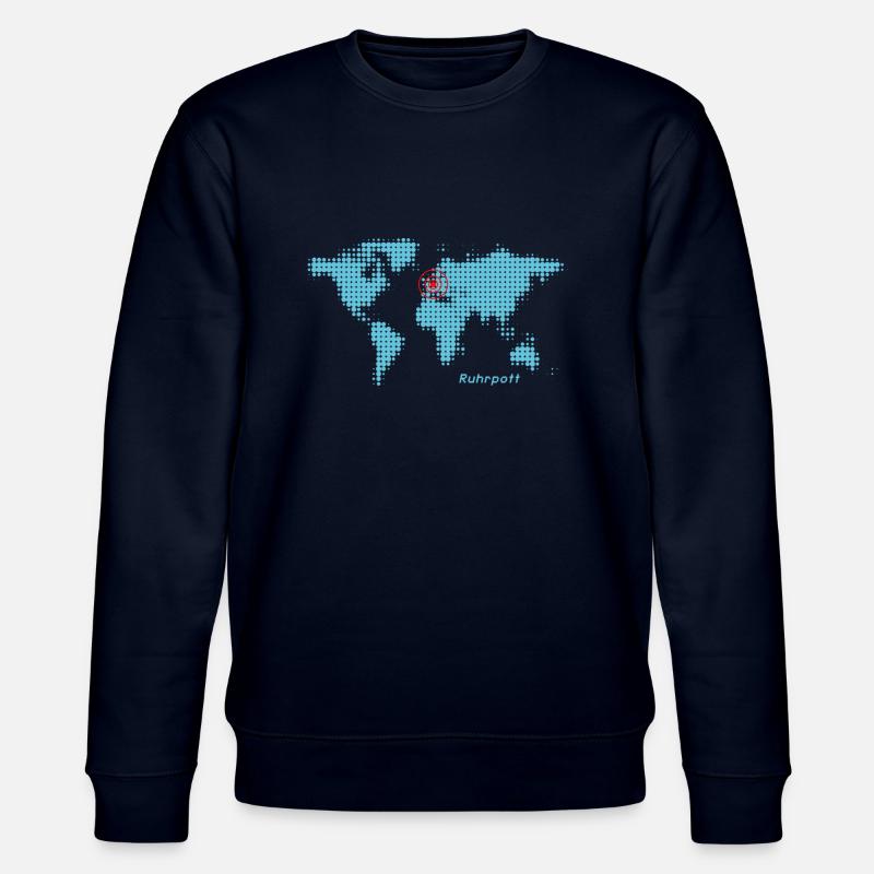 ruhrpott carte du monde - Sweat bio CHANGER Stanley/Stella Unisexe - marine