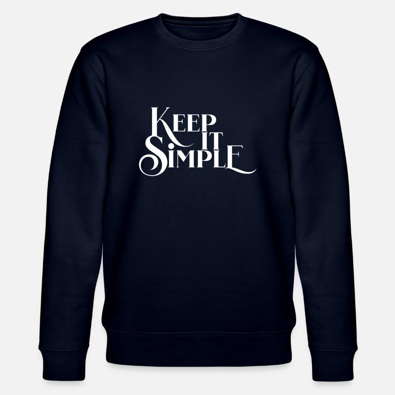 Halte es einfach - Stanley/Stella Unisex Bio-Sweatshirt CHANGER  - Navy