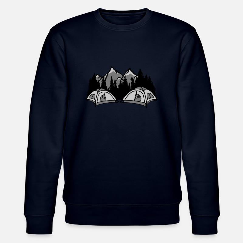 Wald Camper draußen leben - Stanley/Stella Unisex Bio-Sweatshirt CHANGER  - Navy