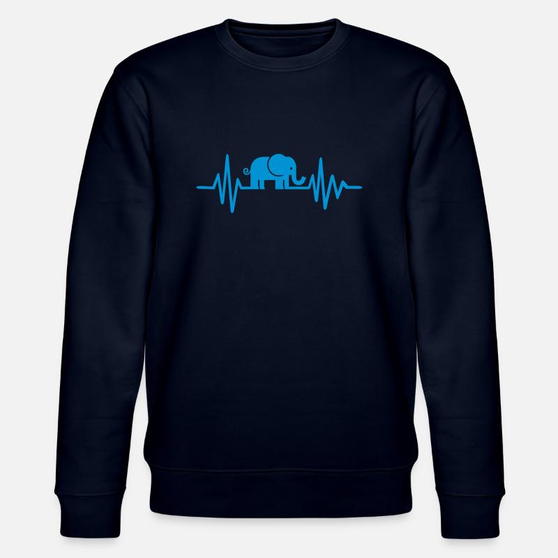 Éléphant - Sweat bio CHANGER Stanley/Stella Unisexe - marine