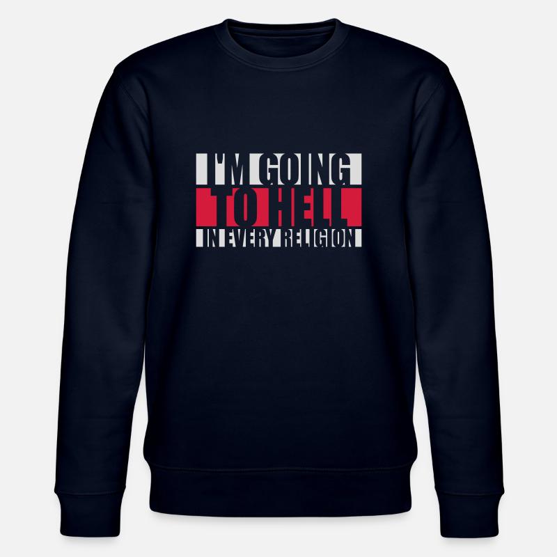 En allant en enfer - Sweat bio CHANGER Stanley/Stella Unisexe - marine