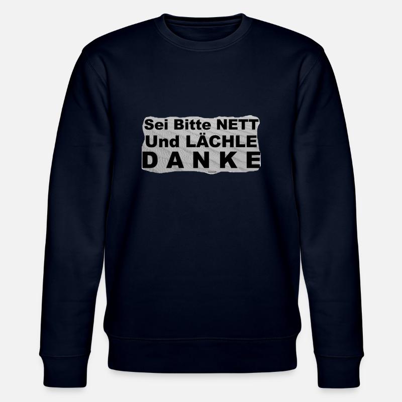 TOMZOFF Sei Bitte Nett - Stanley/Stella Unisex Bio-Sweatshirt CHANGER  - Navy