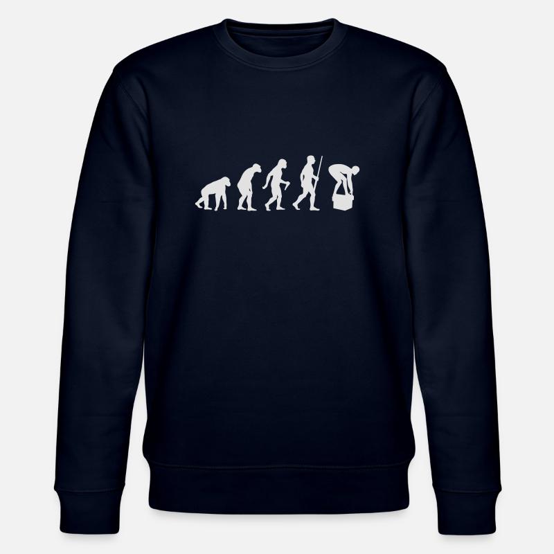 Swimming Evolution - Stanley/Stella Unisex Bio-Sweatshirt CHANGER  - Navy