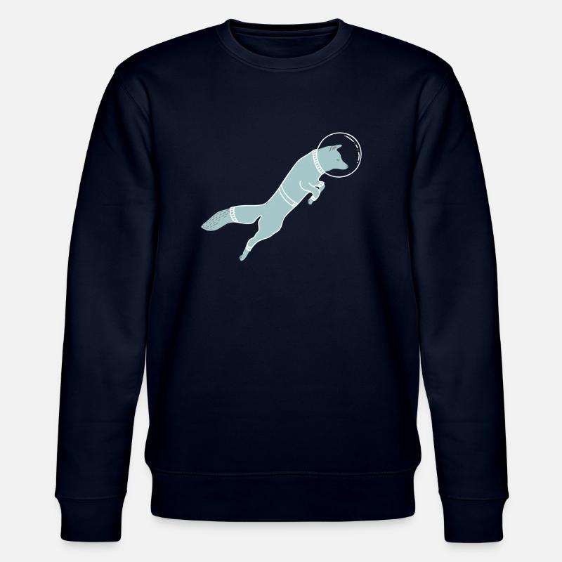 SPACE FOX - Stanley/Stella Unisex Bio-Sweatshirt CHANGER  - Navy