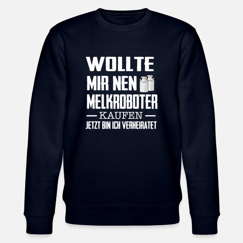 Melkroboter - Stanley/Stella Unisex Bio-Sweatshirt CHANGER  - Navy