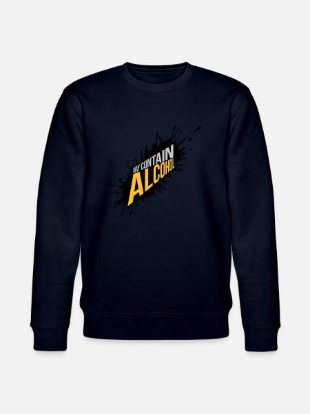 Farbklecks May Contain Alcohol - Stanley/Stella CHANGER Unisex Organic Sweatshirt - navy