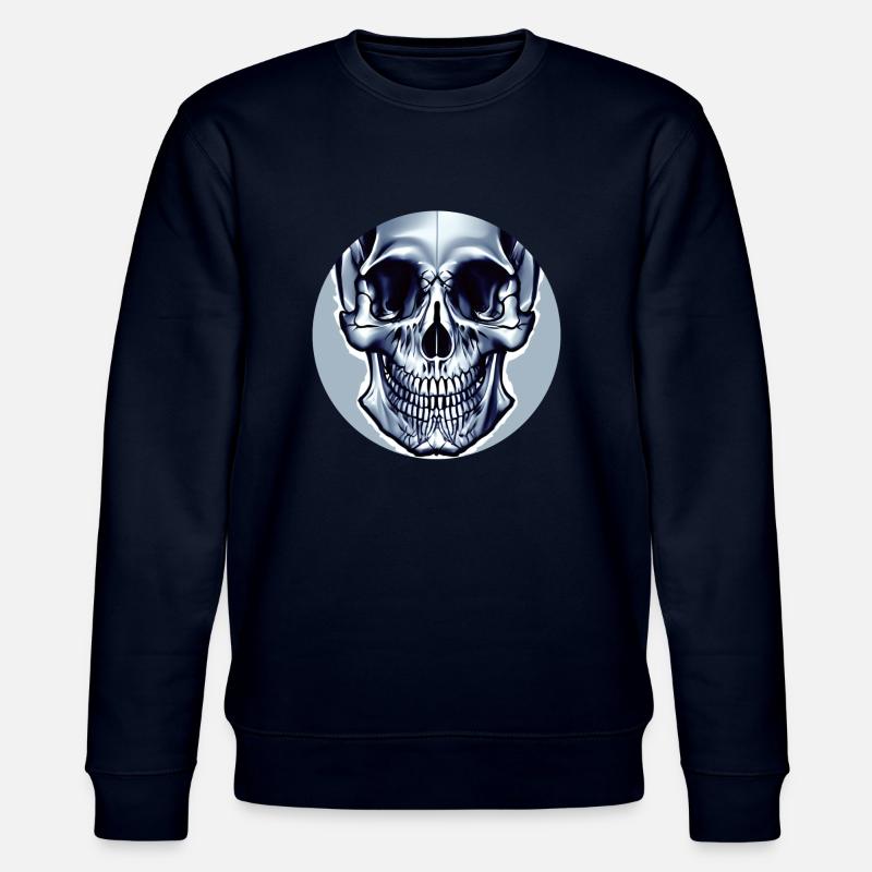Grey Skull - Abstract - Stanley/Stella Unisex Bio-Sweatshirt CHANGER  - Navy