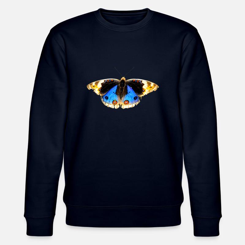fleurs papillon papillon fleurs - Sweat bio CHANGER Stanley/Stella Unisexe - marine