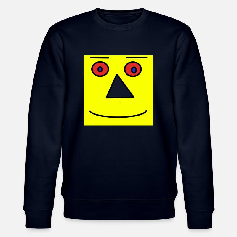 gesicht gelb - Stanley/Stella Unisex Bio-Sweatshirt CHANGER  - Navy